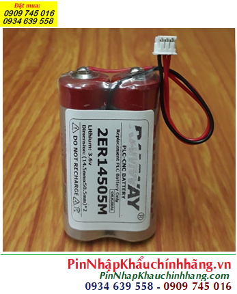 RAMWAY 2ER14505M (2 viên ghép đôi); Pin nuôi nguồn RAMWAY ER14505M AA 2200mAh lithium 3.6v